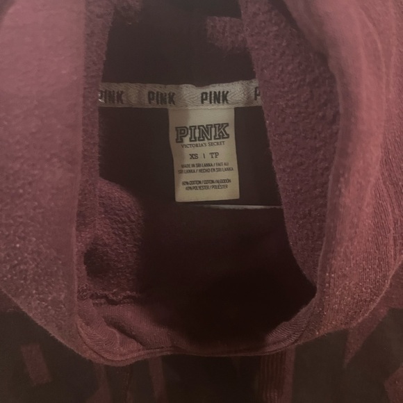 🩷❤️VS PINK COWLNECK HOODIE XS - Picture 3 of 4